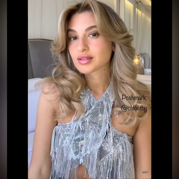 Zara SEQUIN WRAP HALTER TOP - Picture 16 of 16